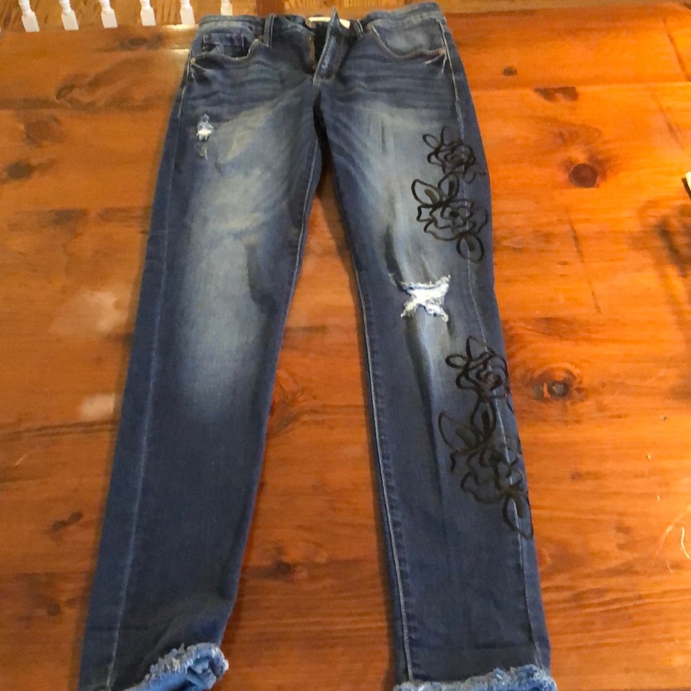 Embroidered jeans